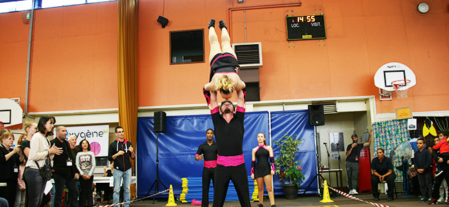 Démonstration de rock acrobatique