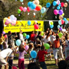 Lâché de ballons lors des virades de l'espoir